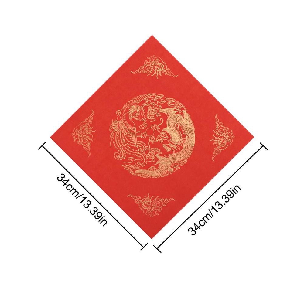 Buy 20PCS Empty Red Rice Paper Set Chinese Couplet DIY Handwriting ...