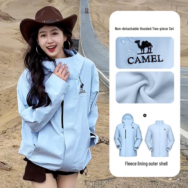 CAMEL Women s Stormproof 3-in-1 Fleece Lined Hiking Jacket M