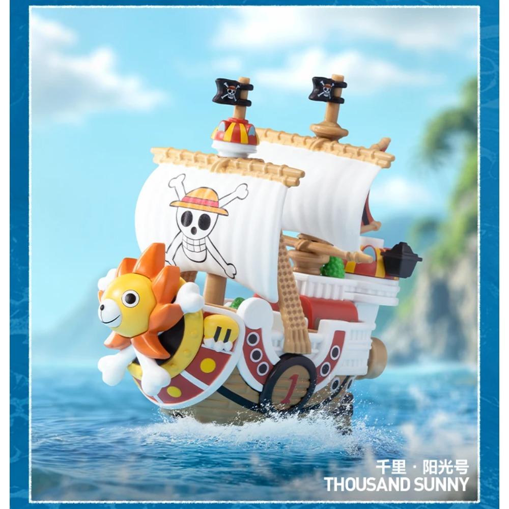 POP MART One Piece Thousand Sunny Ship Great Route Series Collectible Fashion Anime Vehicle Model For Anime Fans And Collectors