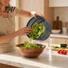 Manual Food Dehydrator for Kitchen Vegetable Plastic Salad Crank Dehydrator Hand Spinner Double-layer Quiet Preparation