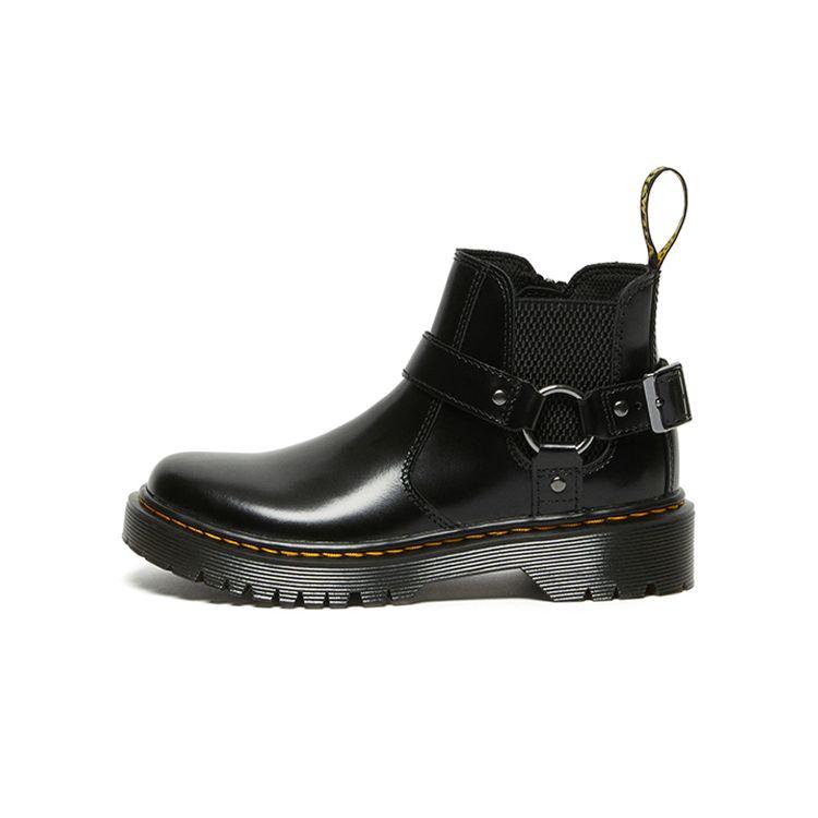 

Dr. Martens Kids Wincox Polished Smooth Leather Buckle Boots Black 27094001 36