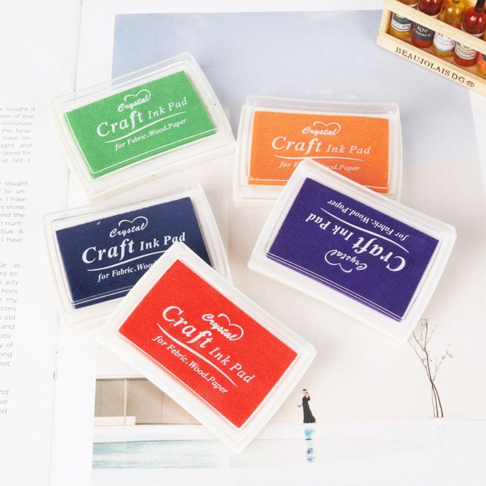 Quick-drying Finger Signature Inkpad Clear Stamping Thumbprint Ink Pad Graffiti Drawing