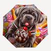 1pc Dessert Dog Open/Close Folding Umbrella, All- Portable Umbrella for & Men, Stylish Accessory (Holiday Gift) 8-Rib yy251213195