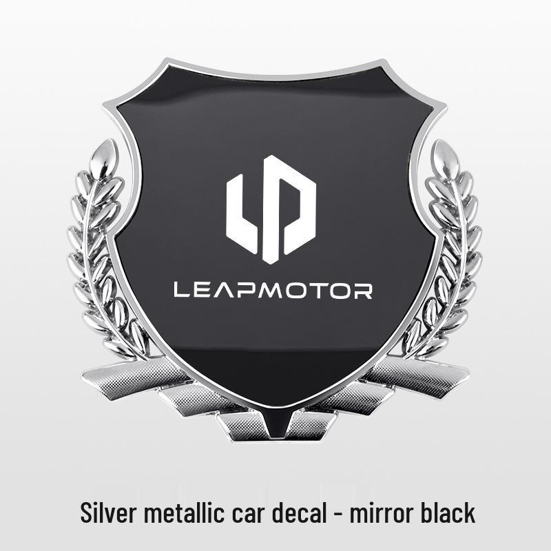 Wheat Ear Side Fender Emblem for Leapmotor C11/T03/B10/C10/C16/C01 Cars - Metal Body Modification
