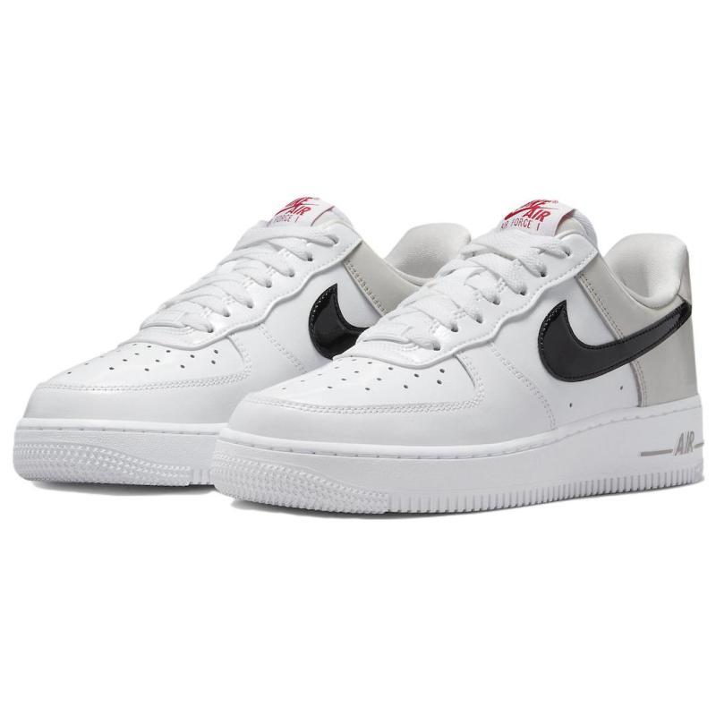 Nike Air Force 1 07 Essential White Iron Ore Patent Women's Sneakers DQ7570-001