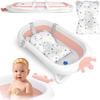 Baby Bathtub with Pillow RK-280 White and Pink