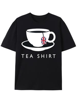 Me Encanta el Té Británico Bandera Británica Divertida Novedad Souvenir Camiseta Unisex