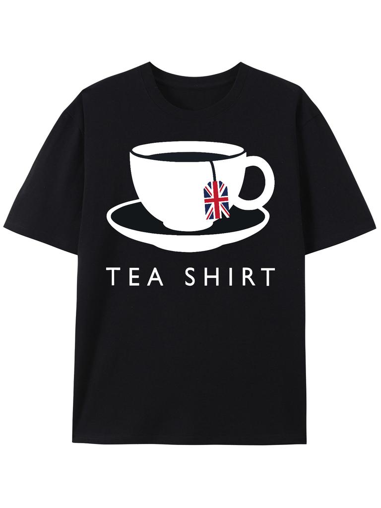 I Love British Tea British Flag Fun Novelty Souvenir Unisex T-Shirt