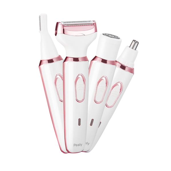 

Многофункциональное средство для удаления волос Pealy 4 в 1, многофункциональное лезвие для всего тела, съемное, моющееся, розово-розовое