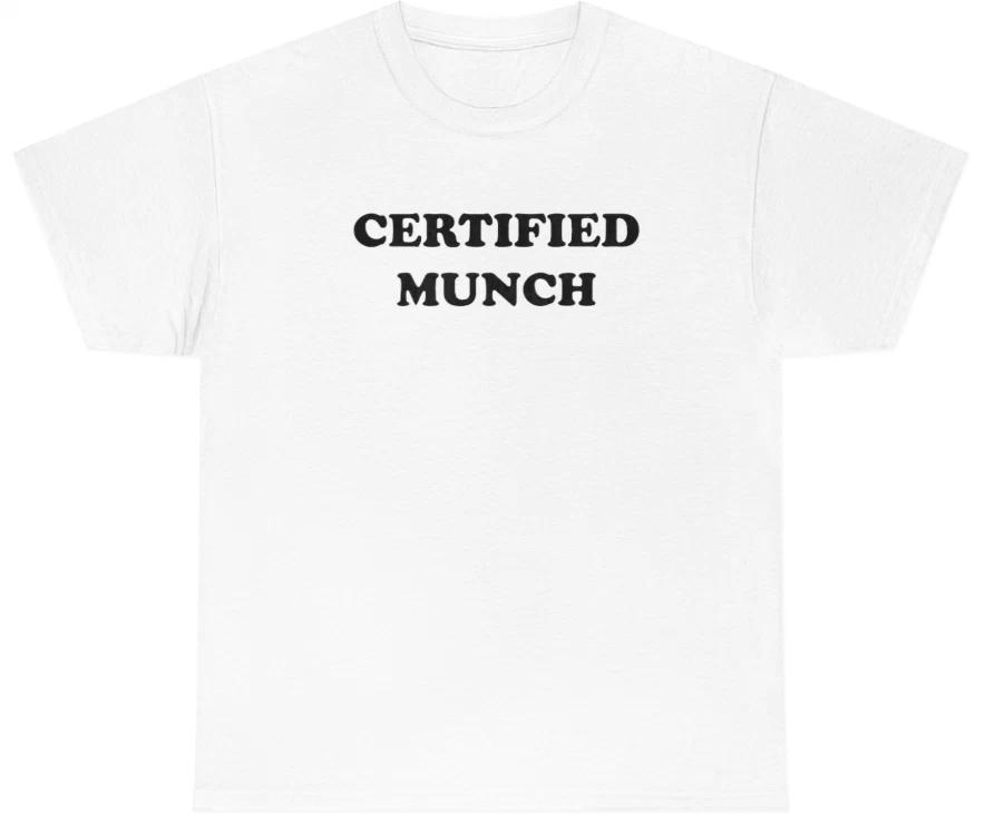 

Mens Certified Munch Funny Ice Spice Adult Humor Novelty Tee L