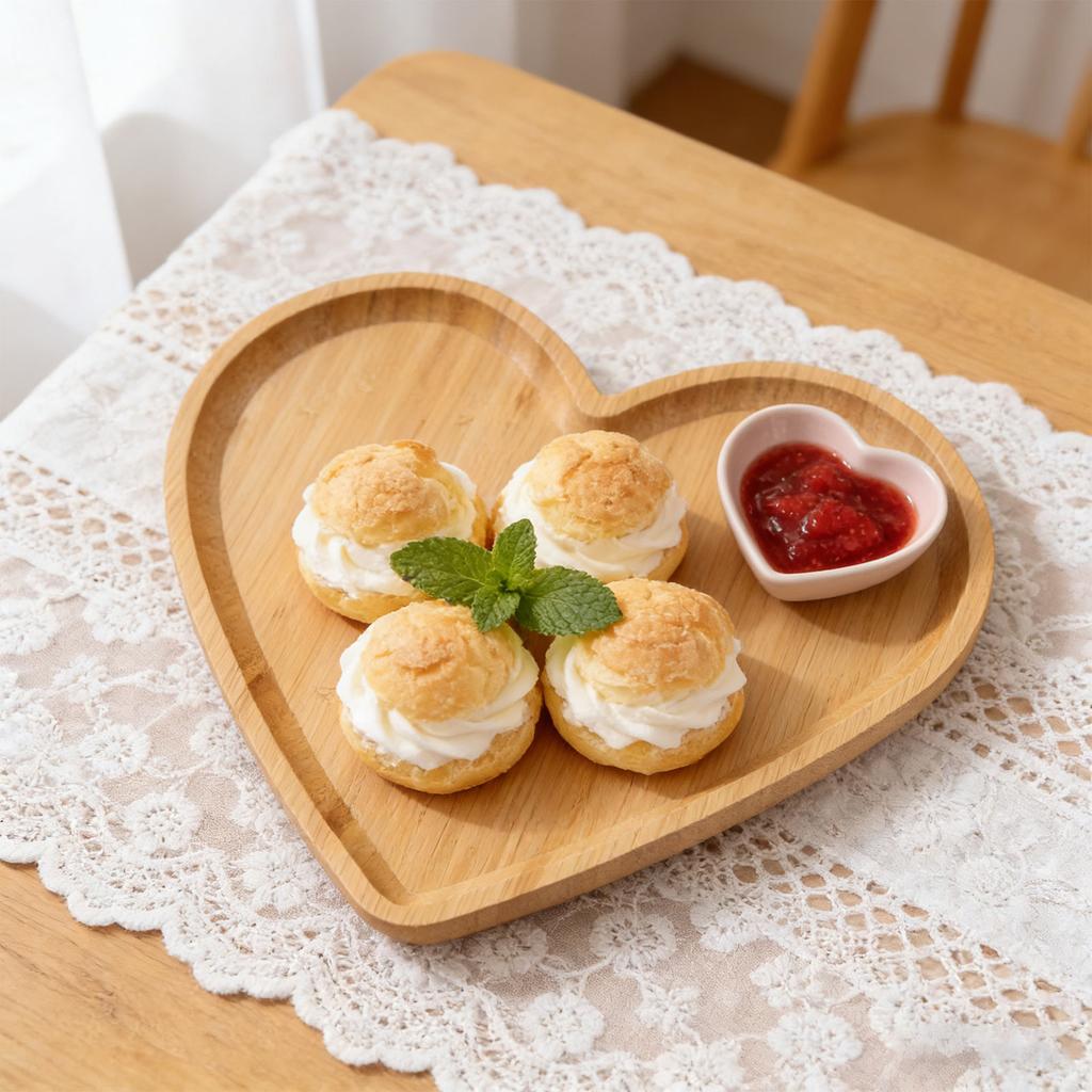 Wooden Heart-shaped Food Plates, Charcuterie Plates Party Supplies, Festive Atmosphere