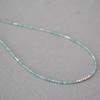 Healing Department Fashionable, Fresh and Elegant Niche Original Simple Sea Blue Treasure Real Stone Beaded Fine Necklace Collarbone Chain