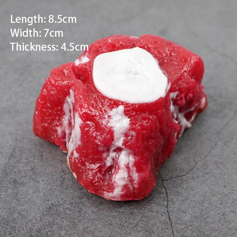 Simulation Meat Fake Food Plastic Artificial Beef Chops Lifelike Pork Steak Model Kitchen Market Restaurant Display Photography