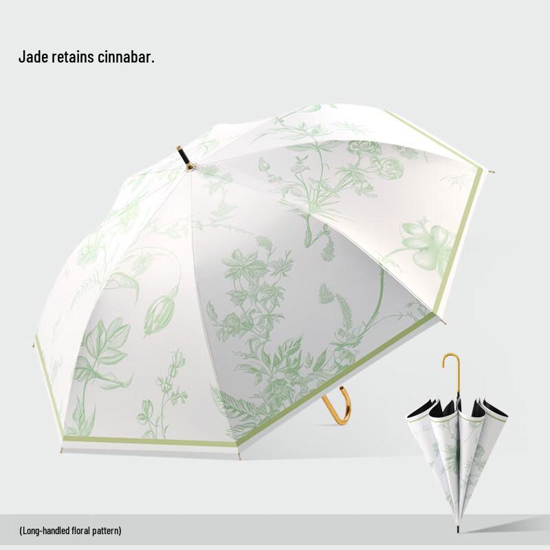 NQ 8-Rib Straight Handle UV Protection Umbrella