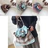 Nylon Lace Drawstring Backpack For Women With Sweet College Style Daily Use