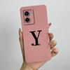 For Oppo A57 4G 2022 Case Oppo A57s A77s Cute Initial Letters Simple Cover Soft TPU Phone Case For Oppo A77 4G Back Cover Capa