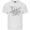Octopus Ouline Unisexs Light Cotton Tshirt