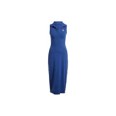Women's Ribbed Sleeveless Bodycon Dress Dark Blue Women IR6126