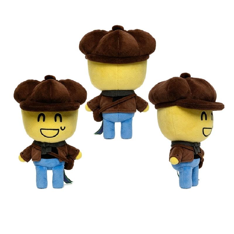 New Roblox Detective Noob Plush Toy Forsaken Game Peripheral Plush Doll Home Ornament Collection Birthday Gift For Fans