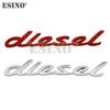 Car Styling 3D Diesel Metal Chrome Zinc Alloy Emblem Logo Car Badge Body Trunk Fender Adhensive Emblem Auto Accessory