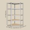 SONGMICS GLR080E01 Corner Shelving 5 Levels, Heavy Duty Shelf, Metal, Storage Shelf for Garage, Storage Room, Cellar Shelf