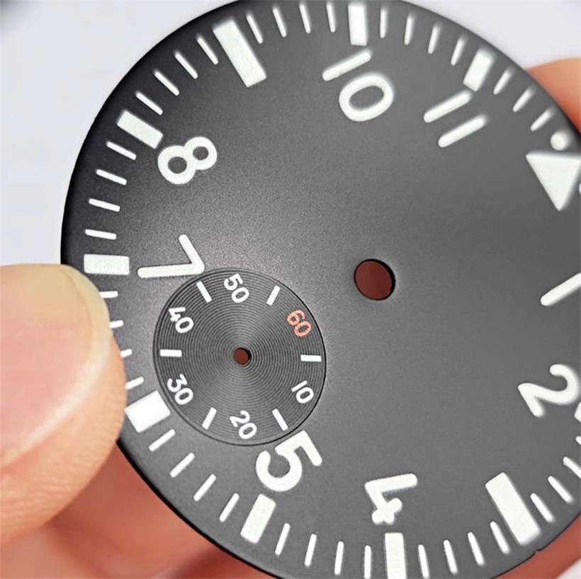 38,89MM Leuchtendes Uhrzifferblatt Geeignet für ETA 6497 6498 ST3600 Uhrwerk Grünes Schwarzes Blaues Zifferblatt Uhr Ersatzteile