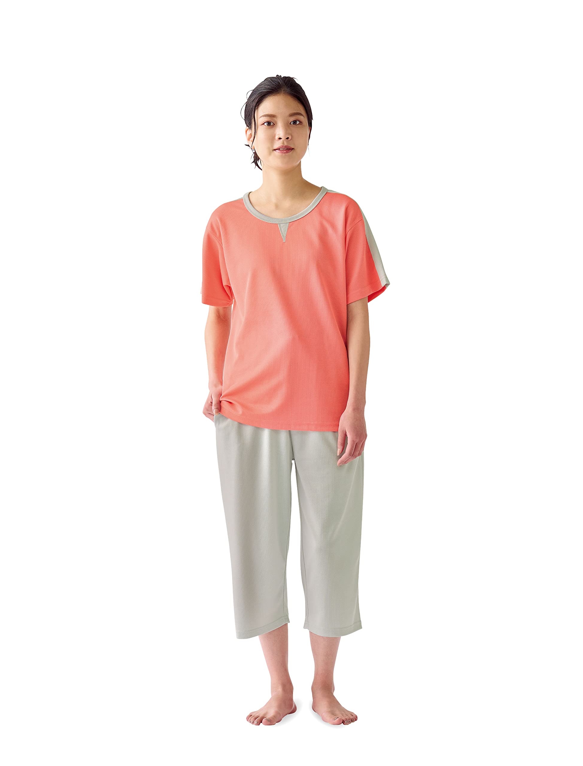 

and Towel Pajama Set Dry Mesh Relaxation Wear Peach [Knit Collection]
