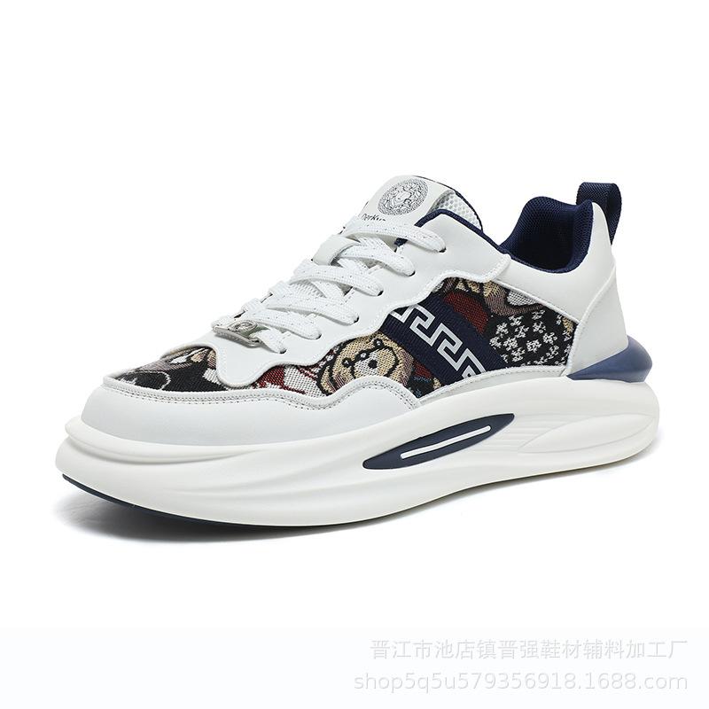 

Европейская станция мужская и женская обувь зима новый тренд универсальная повседневная обувь кожаная поверхность толстая подошва амортизация спортивная обувь папы 44