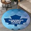 1PC Toronto Leafs Hockey Round Rug, Non-slip Chair Mat, Home Decor, Circle Carpet Perfect for Office, Bedroom, Living Room,Christmas gift