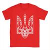 Streetwear T-Shirt Sommer Ukraine Ukrainisch Kiew Trysub Flagge Logo Mode T-Shirts Baumwolle T-Shirt Design Kurzarm Kleidung