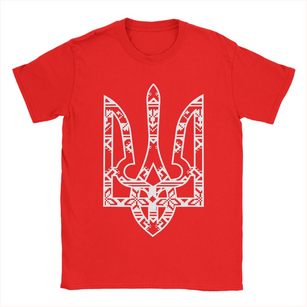 Streetwear T-Shirt Sommer Ukraine Ukrainisch Kiew Trysub Flagge Logo Mode T-Shirts Baumwolle T-Shirt Design Kurzarm Kleidung