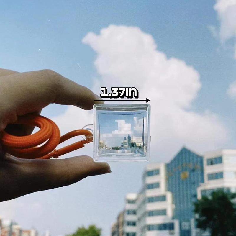 1Pc Blank Acrylic Pixel Filter Keychain Clear Frame Keyring Couple Anniversary Graduation Bag Pendant Diy Accessories