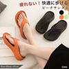 Beach Sandals Comfortable Thick-soled Ladies Men Easy Walk Thong Recovery Non-fatiguing Non-slip Slip-resistant Lightweight EVA Casual Veranda Toe