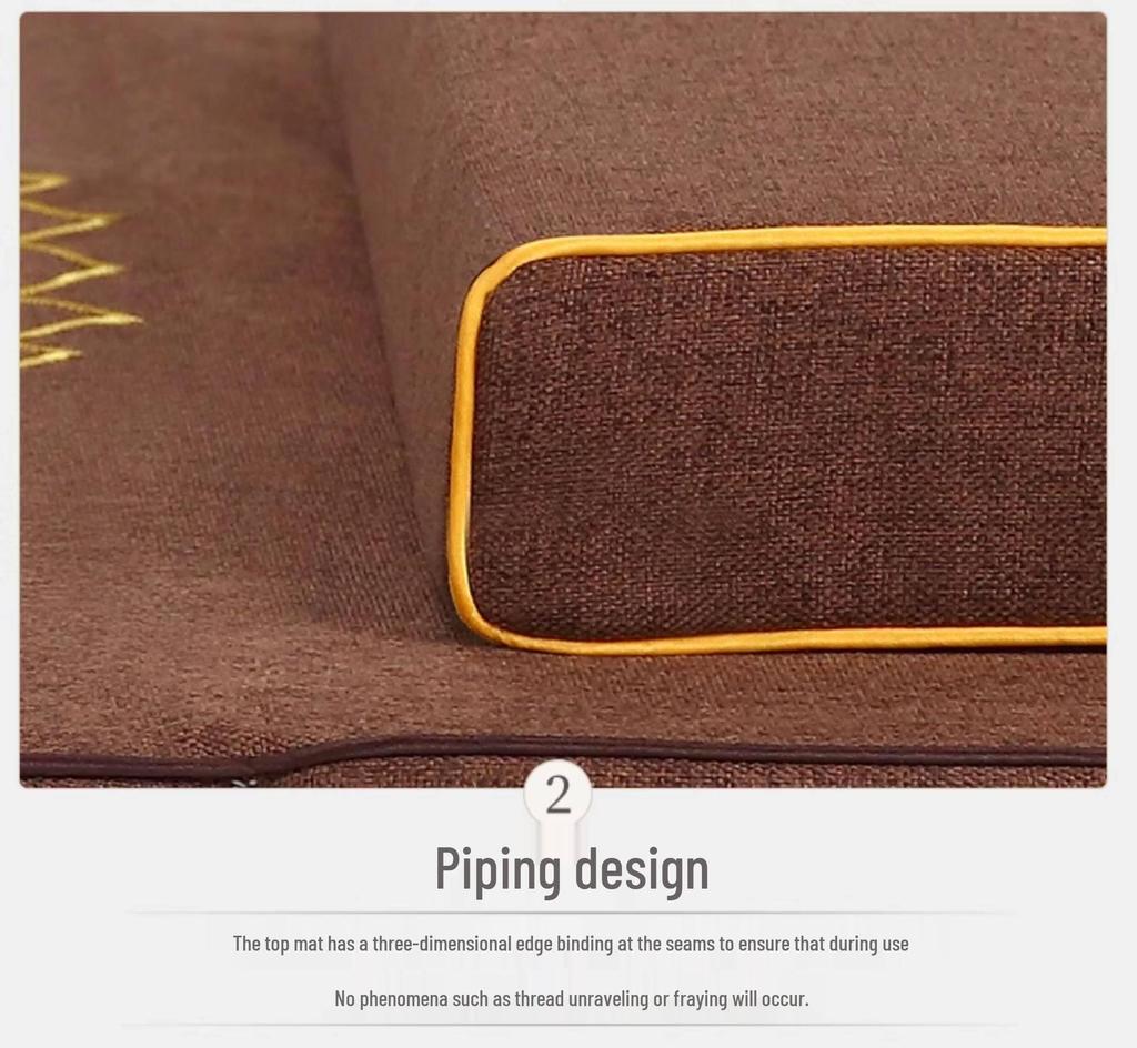 Zazen Buddha Meditation Mat: Coconut Palm Kneeling Mat for Worship and Home Sitting Practice.