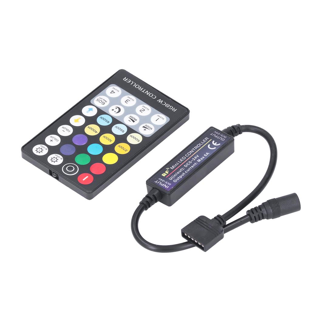 LED Controller Drahtlos RF 5 in 1 Mini Full Touch LED Lichtleiste 28 Tasten RGB CCT Controller