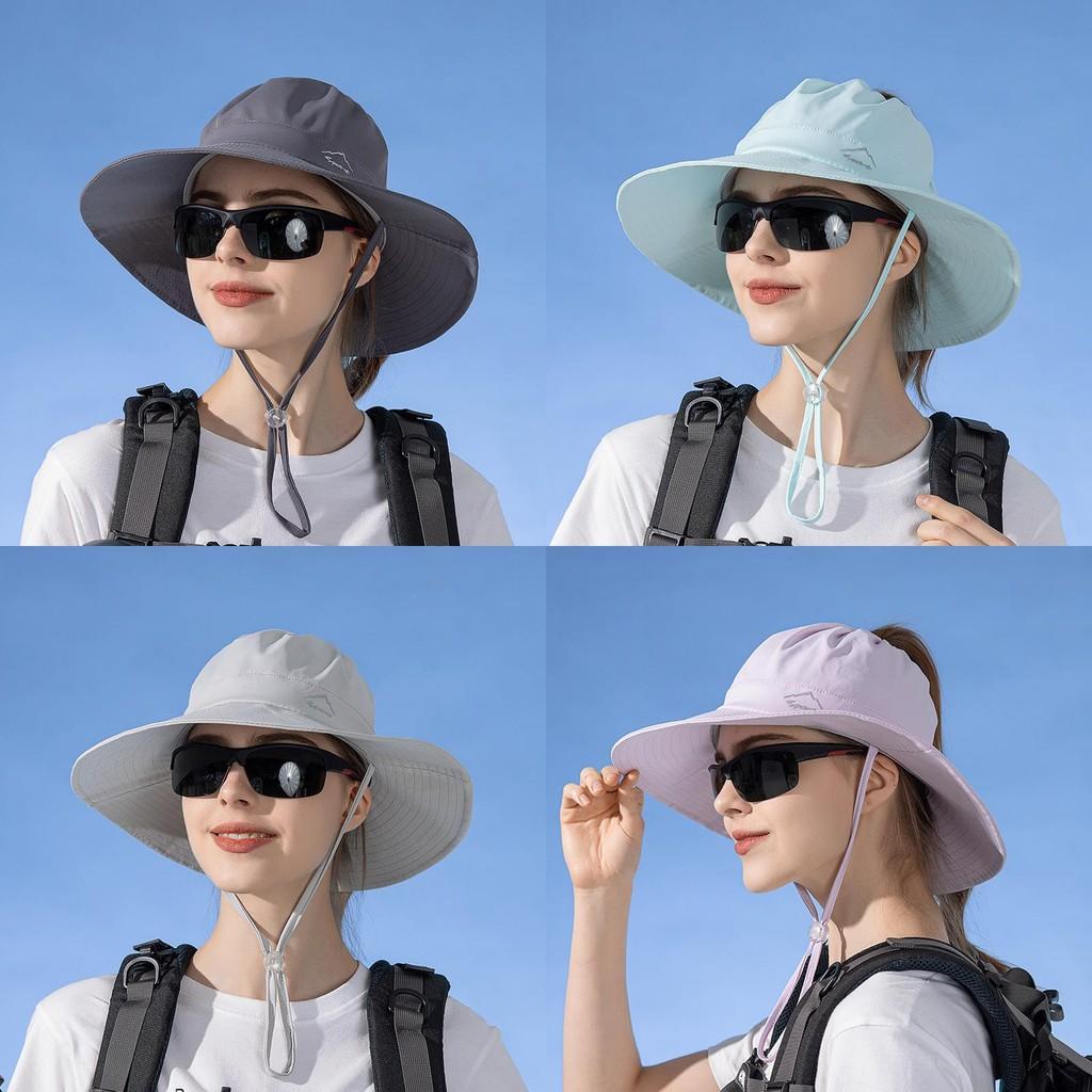 Ice Silk Outdoor Sun Hat With Wide Brim For Summer Hiking And Fishing Protection