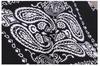 Trifong Bandana Black Paisley Unisex 100% Cotton 55cm X 55cm KC-E
