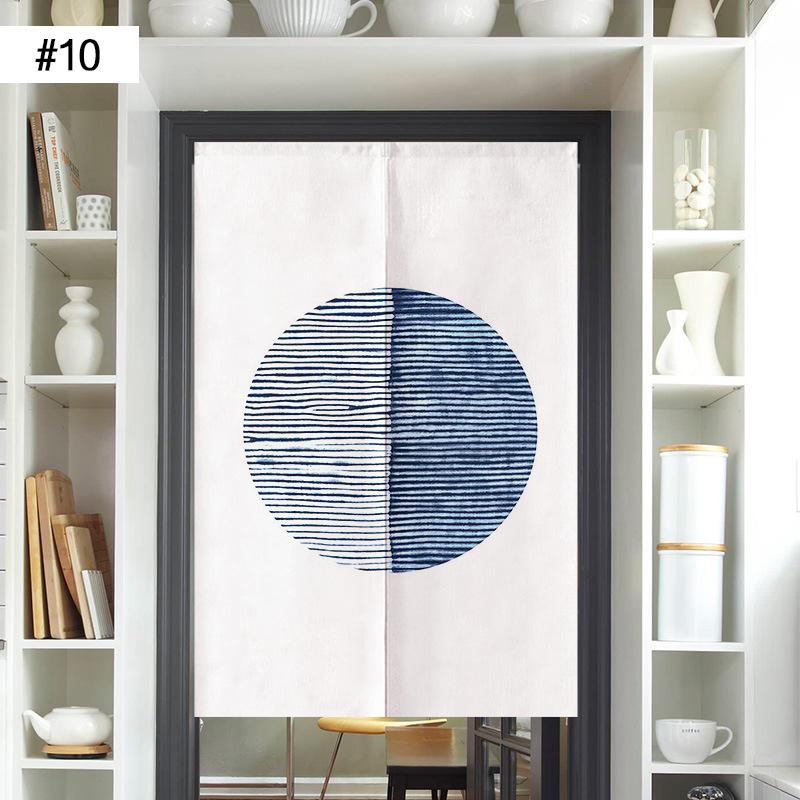 Japanese Door Curtain Screen Cotton Linen Kitchen Doorway Divider Room Partition Bathroom Bedroom Porch Half Curtain Noren