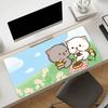 Tappetino per Mouse Cartoon Gatto Pesca GGomaS Mousepad Gomma Antiscivolo Tappetino per Computer da Gioco Balance Decorazione Deskmat Laptop Ufficio Grande