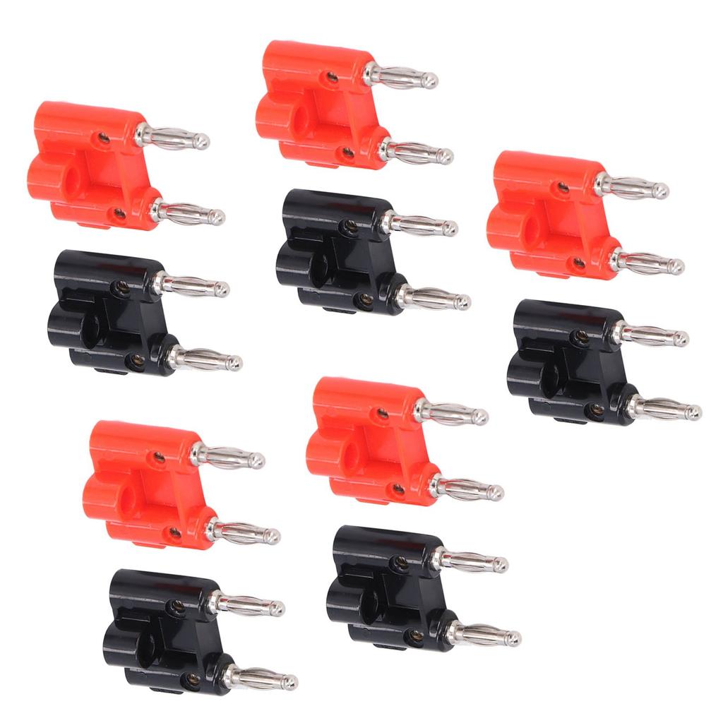 5Set Dual Banana Plug Brass PE Solderless Lantern Banana Socket for Electronic Equipment RV