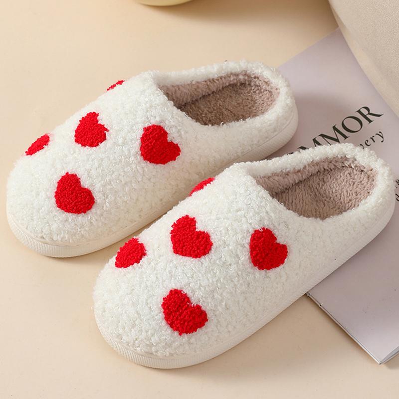 fashion Fashion Women's Slippers Winter Warm Couples Shoes Bath Slippers For Home Anti-Slip Furry Winter Warm Fur Slippers For Women