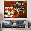 Japanese Fox Mask Tapestry Forest Spirit Wall Hanging Anime Room Decor Home Decor Aesthetic Bedroom Dorm Wall Art
