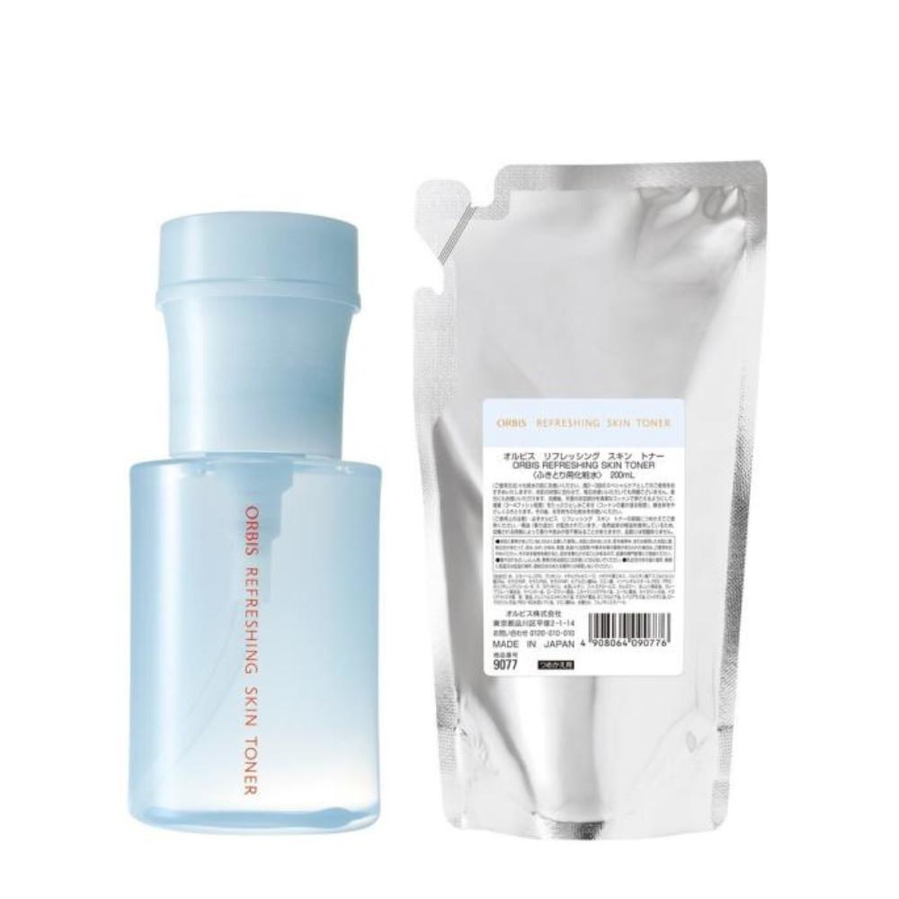 ORBIS Refreshing Skin Toner 200ml  Refill 200ml