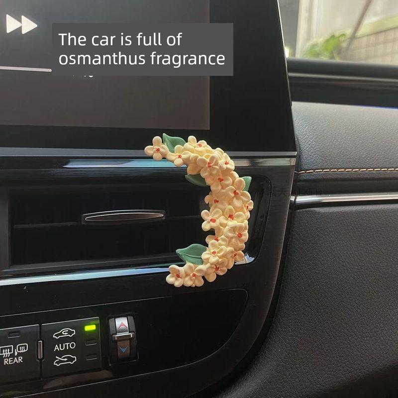 Tulip Car Air Freshener Bunny Ornament Car Vent Decoration Perfume Diffuser Stone Car Interior Fragrance