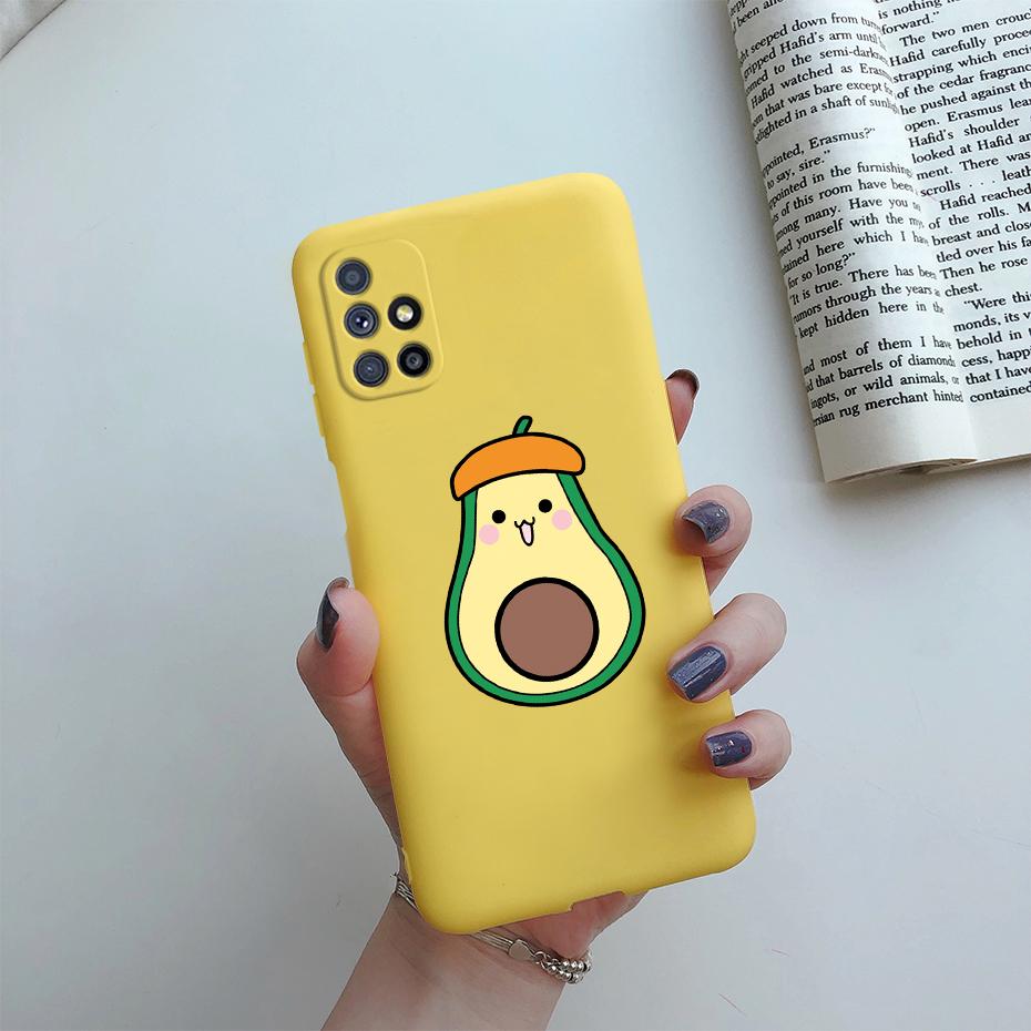 Case For Samsung Galaxy M51 Phone Case Cute Cat Cartoon Soft Touch Silicone Cover For Samsung M51 M 51 M515 SM-M515F Case Funda