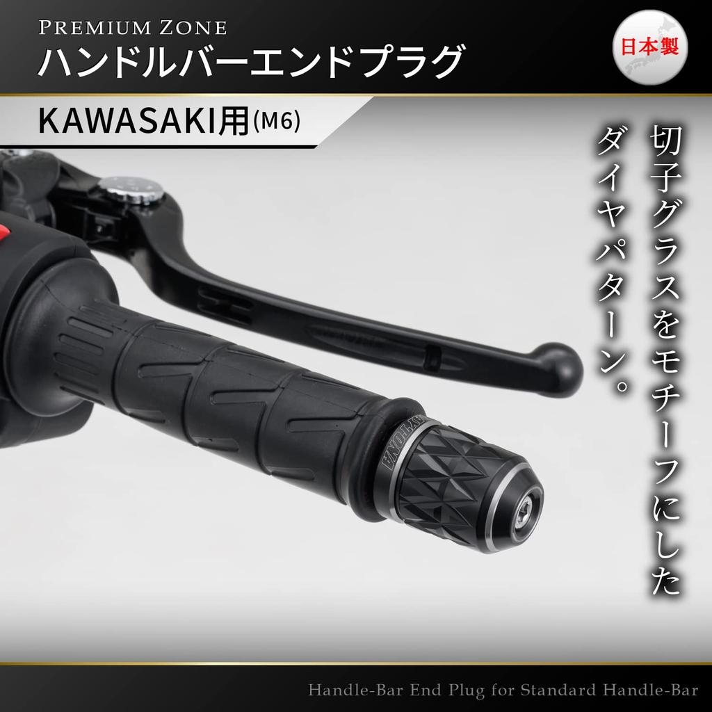 Daytona PREMIUM ZONE Motorrad Lenkerenden für Kawasaki KIRIKO Aschsilber 37727 (M6)