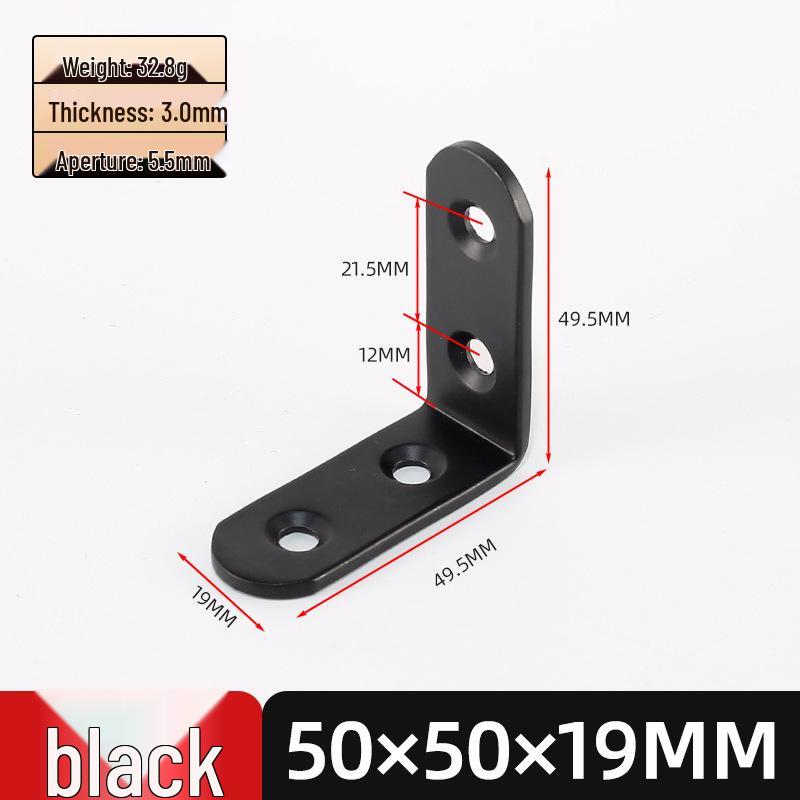 Stainless Steel L-Shaped 90° Angle Bracket Shelf Support