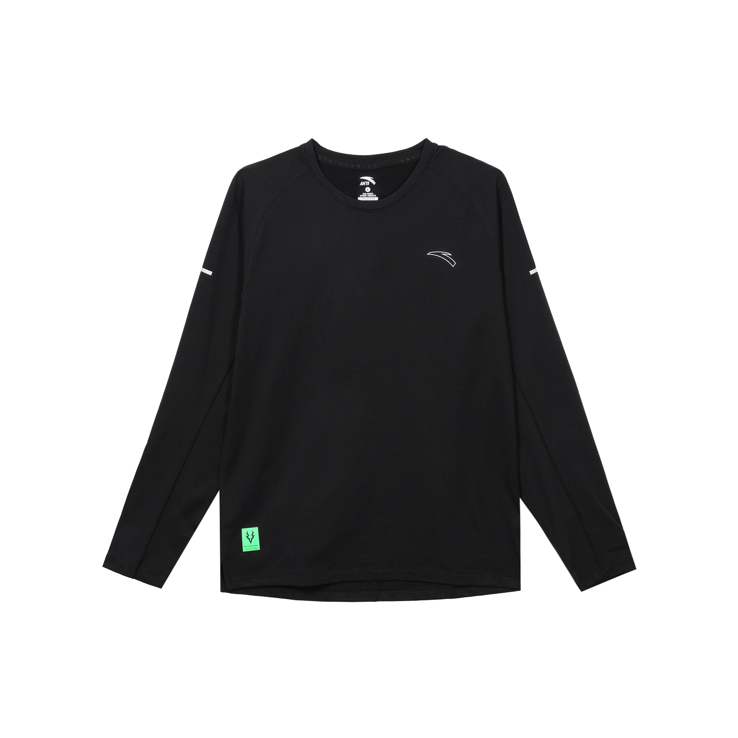 ANTA Running Collection Knitwear Men s Black Crew Neck Moderate Other 952345402-4 L