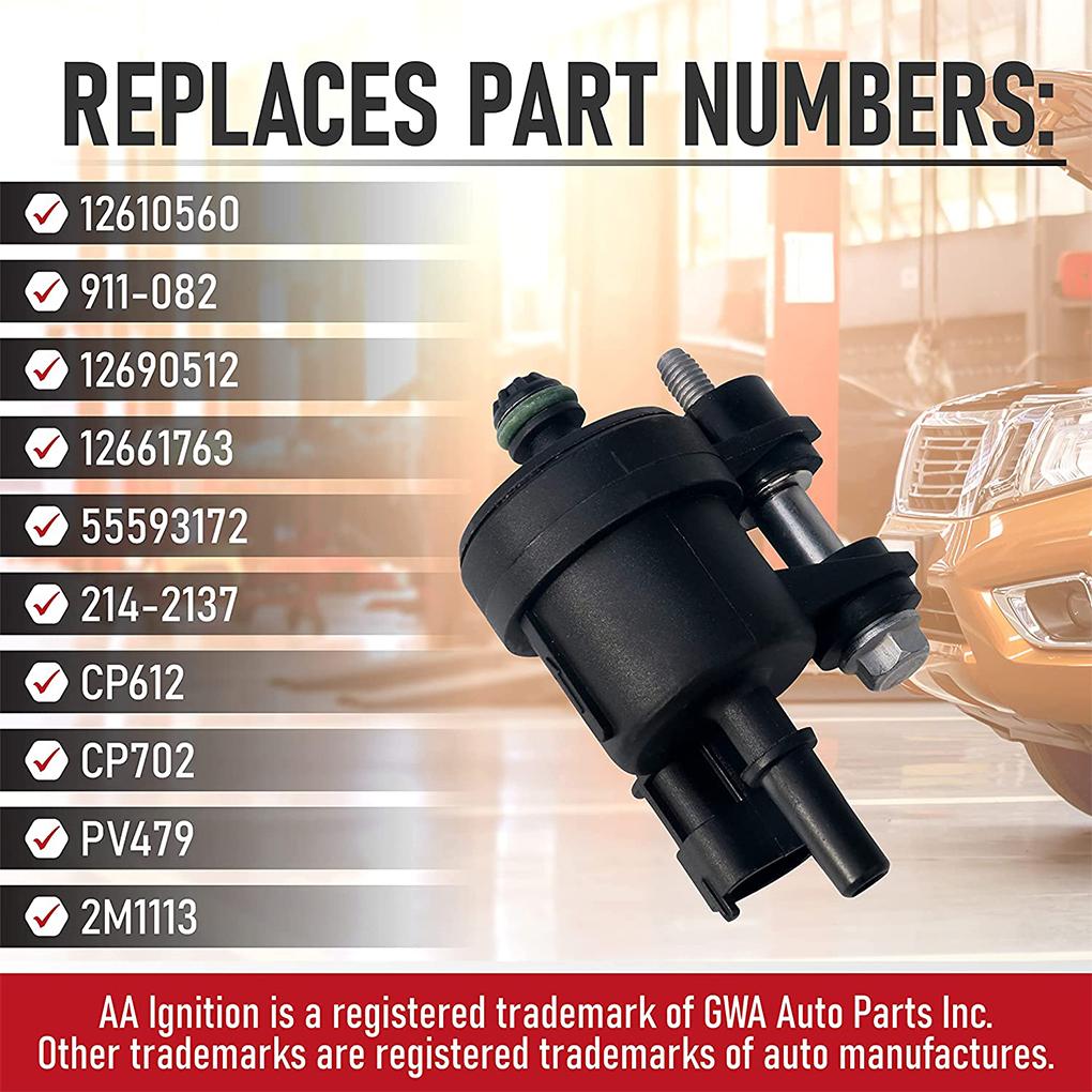 Solenoid Valve Replaced Part Car Supplies Vapor Canister Vehicle Accessories High Efficiency Upgraded Fittings Electric Valves