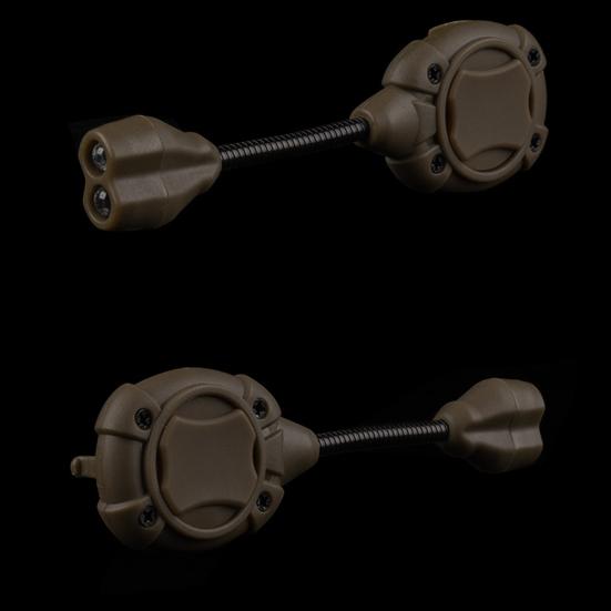 Taktische Helmlampe mit flexiblem Schaft 3 Montagemodi Batteriebetrieben Hohe Sichtbarkeit Jagdhelm Taschenlampe LED Taktische Erkennungslampe